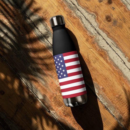 USA Flag Stainless steel water bottle